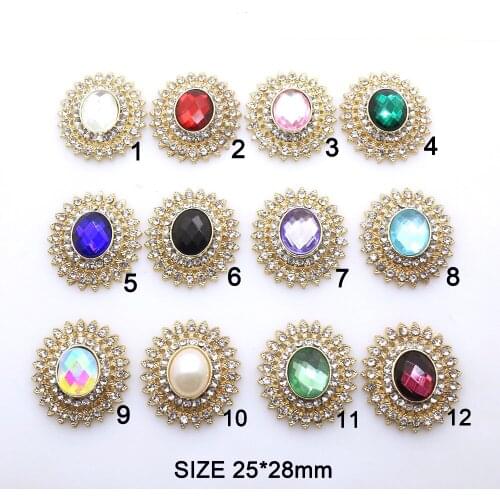 DIY Jewelry Accessories, 10 Pcs, 25 * 28 MM, Flat Back, Acrylic Base, Wholesale, Handmade