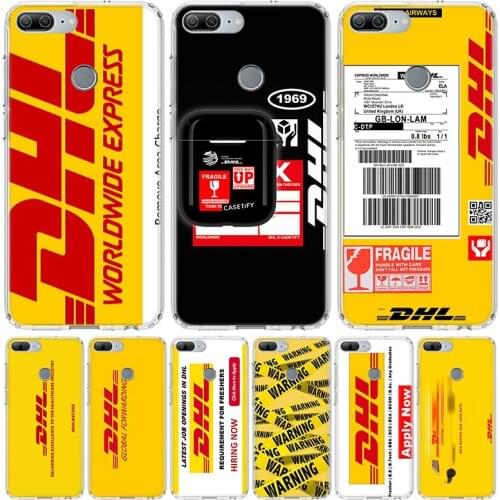 Hot Dhl Express Pattern Phone Case for Huawei Honor 10 9 Lite Y9 Y5 Y6 Y7 2019 8X 8A 8S 7A 7X 10i 20i Pro V30 Art Coque Capa
