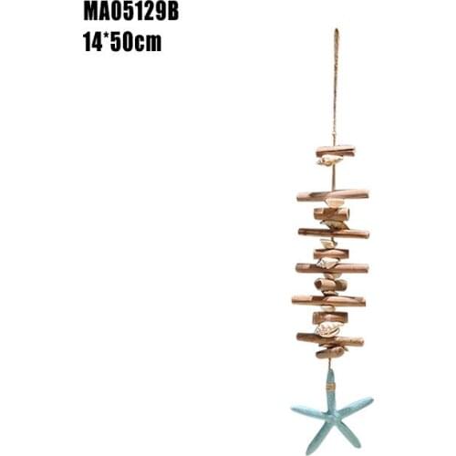 Driftwood seahorse, starfish pendant, home decoration, wall background layout Mediterranean decoration