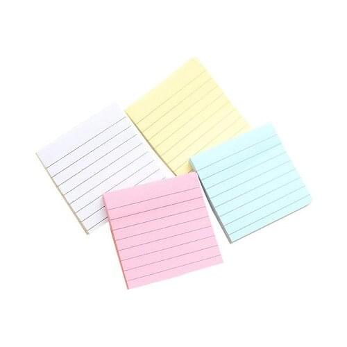 Horizontal Line Sticky Notes Stationery Simple Notepad Cartoon Planning Stickers Kawaii Student Supplies School Sticker