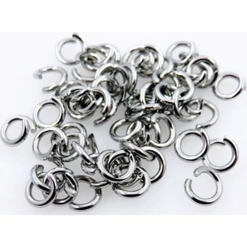 DIY Jewelry Findings Accessories Diameter 4/5/6//7/8/9/10mm Stainless Steel Jump Rings Single Loops Open Jump Rings Split Rings