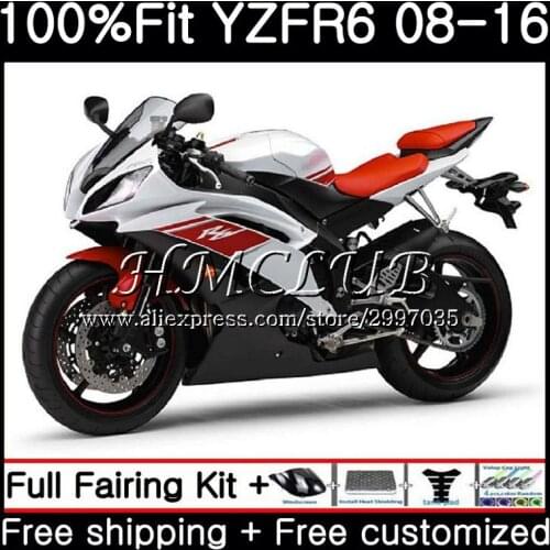 Injection factory red For YAMAHA YZF600 YZF-R6 2008 2013 2014 2015 2016 17HC.10 YZF 600 YZF R6 R 6 YZFR6 08 13 14 15 16 Fairing