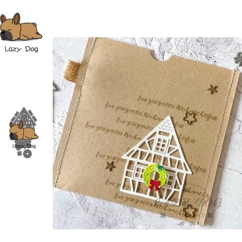 House Building Decoration Metal Cutting Dies Scrapbooking Stencil Craft Embossing Die Cuts Card Making New Dies For 2019