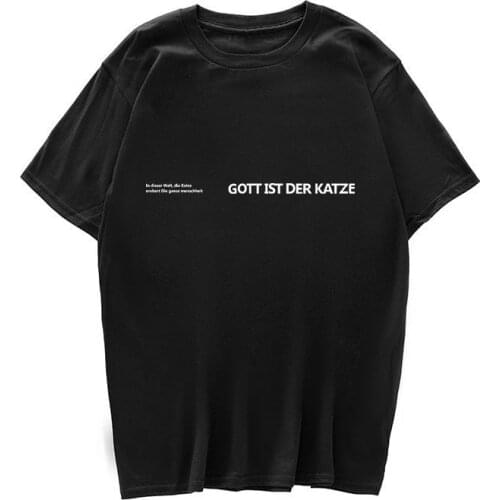 2021 Summer Mens Japanese Manga Ukiyo-e Cat Wave Print T-shirt Streetwear Harajuku Hip Hop Casual Top T-shirt Male T-shirt