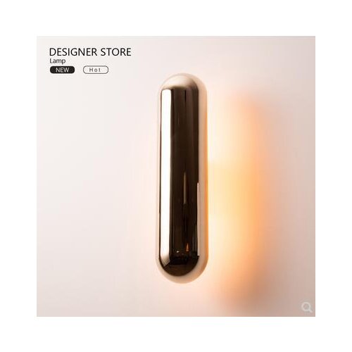 New products re-carved luxury simple metal oval wall lamp minimalist modern restaurant living room corridor wall lamp led