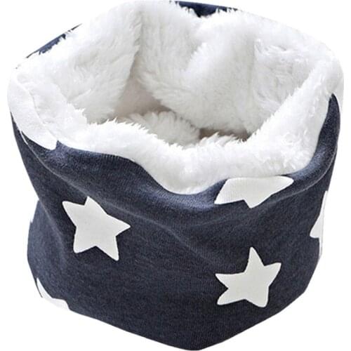 2020 Autumn Winter Cartoon Dinosaur Car Print Baby Boy Girl Neck Collar Kid Neckerchief Warm Plush Velvet ChildrenRing Scarf