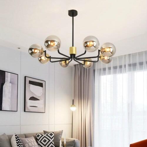 Living room pendant lamp Nordic creative restaurant lamp homestay apartment lamp American master bedroom lamp LB12141