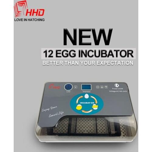 110V/220V Full Automatic Incubator Brooder Farm Hatchery Machine 12 Egg Hatcher Chicken Egg Incubator Goose Bird Quail Brooder
