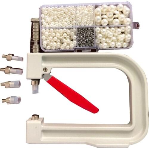Manual Nailed Bead Machine Clothing Manual Pearl Cap Bead Rivet Fixing Machine DIY Repair Knitting Lace Hat Tools