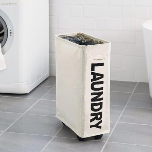 Removable foldable wholesale custom drawstring laundry basket bag with wheels