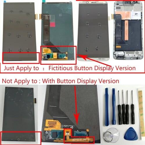 Shyueda 100% New AMOLED For ZTE Axon 7 A2017 A2017U A2017G Fictitious Button Display Version LCD Display Touch Screen Digitizer