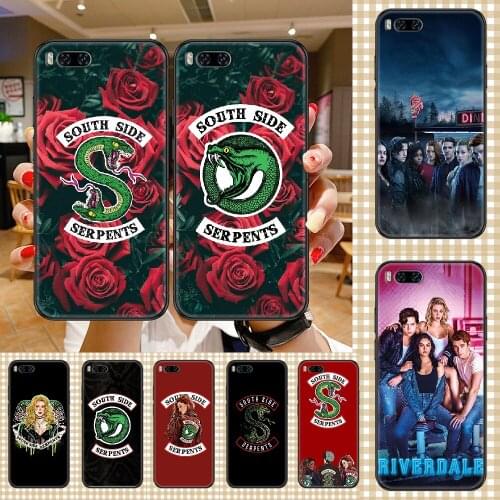 TV Riverdale Southside Serpents Phone case For Xiaomi Mi Max Note 3 A2 A3 8 9 9T 10 Lite Pro Ultra black painting prime 3D cover