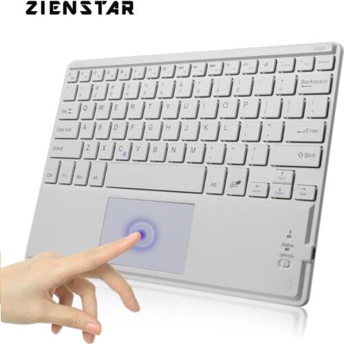 Zienstar 10 inch Universal Wireless Bluetooth Keyboard With Touchpad For Samsung Tab Microsoft Android Windows Tablet