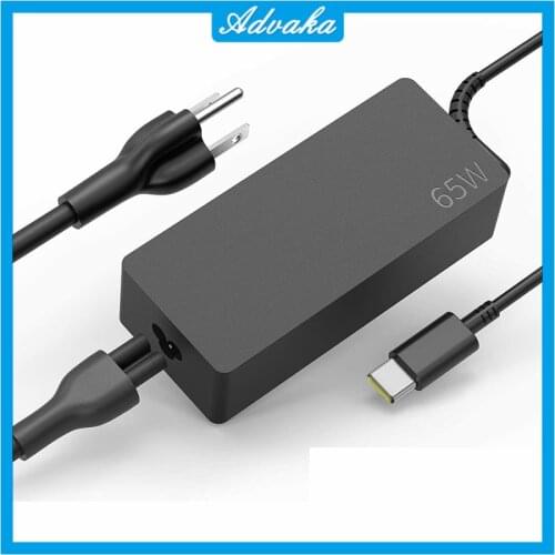 20V 3.25A 65W Type C AC Charger Power USB C Laptop Adapter For Lenovo Thinkpad 13 14 15 S2 S3 E14 E15 E490 E495 E590 E595 R490
