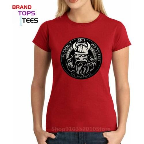 Vikings Women T Shirt Women Vike II tshirt Norse Odin Nordic Scandinavian Medieval Valhalla Son of Odin Funny Tops Clothing