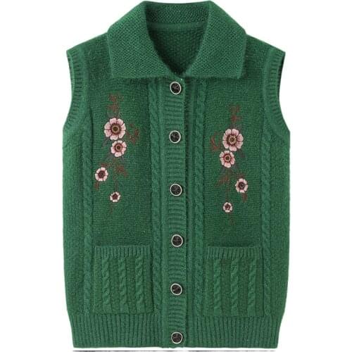 Winter Autumn Wool V-neck Sweater Vest Womens Sweater Women Tank Top Sweater Women Knitted Warm Vintage Sweater Casual Tops Y2k