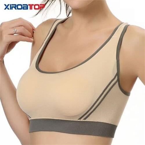 10 colors High Stretch Breathable Sports Bra Top Fitness Women Removable Padded Sport Bra for Running Yoga Gym Seamless Crop Bra