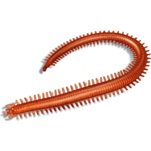 10Pcs Lifelike Lure Centipede Soft Bait 1.8g 14cm Simulation Sea Silkworm Earthworm Bait Freshwater Seawater Fishing Gear Lure