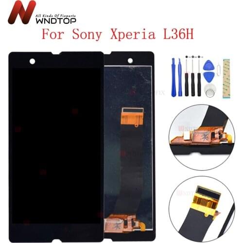 100% Tested Warranty 1920x1080 For 5.0" SONY Xperia Z LCD L36H Diaplay Touch Screen Digitizer Assembly For SONY L36H LCD C6601