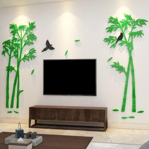 Acrylic Three-dimensional Wall Sticker TV Background Wall Stickers Living Room Bedroom Decorations Wallpaper Waterproof Painting