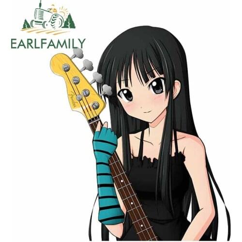 EARLFAMILY 13cm x 11cm For K-on Motorcycle Car Stickers Anime Graphics Decal Waterproof Car Accessories Decals Decoration