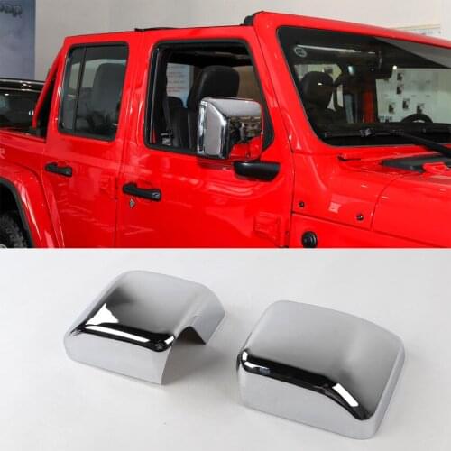 JXKaFa Fit For Jeep Wrangler JL 2018 Car Rearview Mirror Cover Trim Styling Auto Exterior Molding Accessories ABS Newest