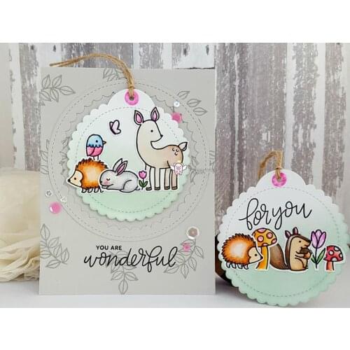 Round wave tag label Metal Cutting Dies Stencils DIY Scrapbooking Paper/photo Cards Embossing Dies