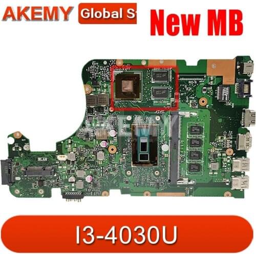 Akemy X555LD 2G/I3-4030U (V1G) (LVDS) MainBoard For ASUS X555LD X555LJ X555LN X555LB X555LF Laptop Motherboard 90NB0620-R00120
