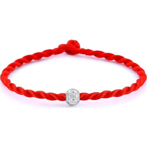 Fashion Jewelry Lovers Bracelet Lucky Bead Red Rope Bracelet Red Cord Cuff Bangle Hand Chain