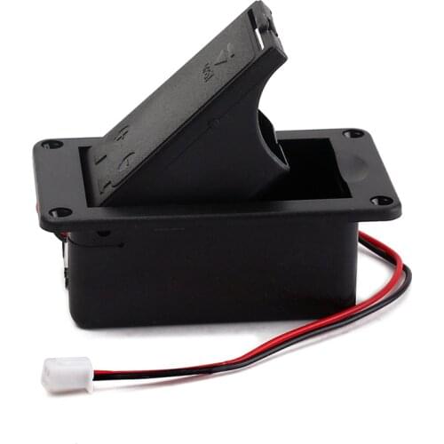 OOTDTY 1PC 9V Battery Holder Case Box Cover For Guitar Bass Active Pickup Connector