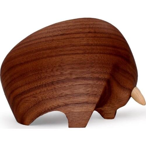 Walnut, Puppets, Ornaments, Calves, Wooden Toys, Creative Home Gifts, Chinese Zodiac Wood Crafts