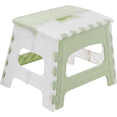 Plastic Folding Step Stool with Handle Portable Collapsible Small Foot Stool Bathroom Stepping Stool Folding Step Stools for Kid