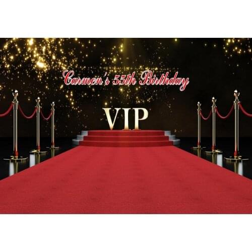 Custom Gold Vip Staircase Red Carpet Stage photography studio background High quality Computer print wedding backdrops