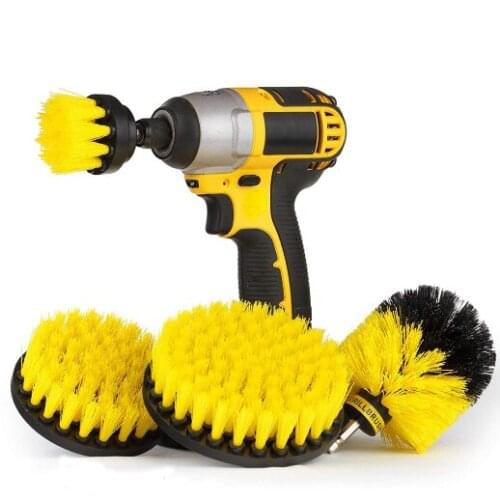 Drill Brush All Purpose Cleaner Scrubbing Brushes for Bathroom Surface Grout Tile Tub Shower Kitchen Auto Care Cleaning Tools