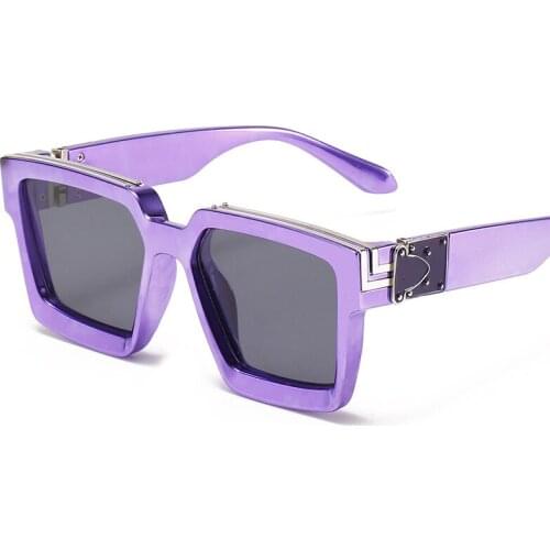 Classic Fashion Square Sunglasses Men Women Luxury Brand Designer Vintage Travel Driving Big Frame ins Sun Glasses Shades UV400