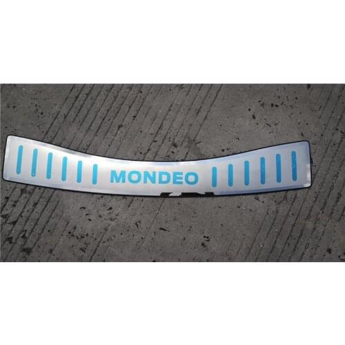 Car styling For Ford Mondeo 2013-2018 stainless steel Rear Bumper Protector Sill Trunk Tread Plate Trim Car accessories