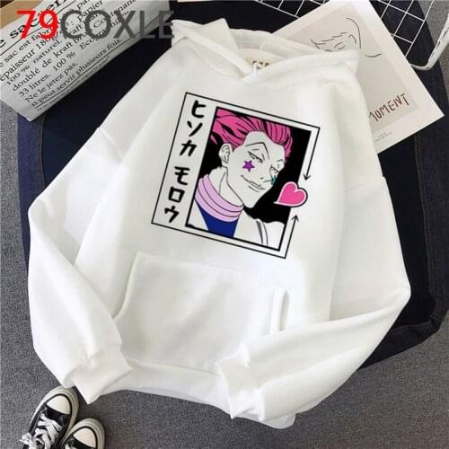 Hunter x Hunter Hisoka hoodies men streetwear graphic anime male pullover hoody anime