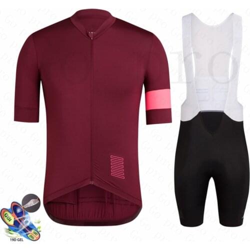 Raphaing Quick-drying Bicycle Jersey for Men Quick-pass Summer Bicycle Clothes Cycling Equipment Jerseys Gel Bike Shorts Set