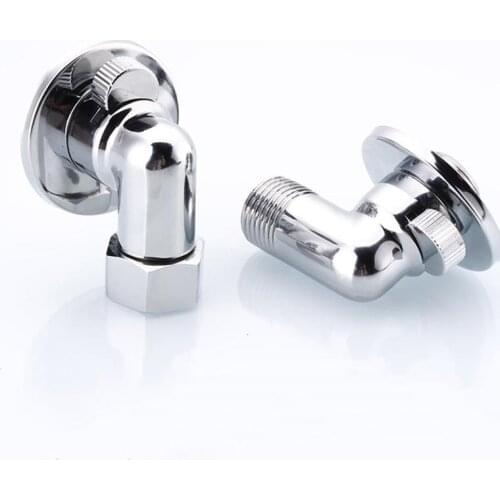 All Copper Triangle Valve Ultra Short Washing Machine Faucet 1/2‘’ Elbow Thickened Switch Space Saving Hot And Cold Water Heater