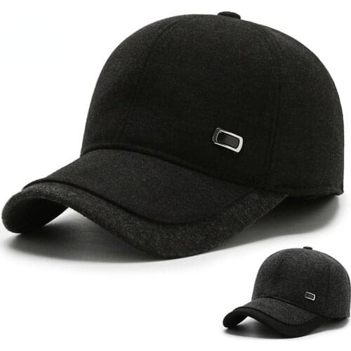 Winter Fashion Leisure Outdoor Sports Thick Baseball Cap Winter Woolen Hat Wholesale Bonnet Fashion Snapback Gorras Hombre