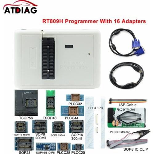 100% Original RT809H Programmer EMMC-Nand Extremely Fast Universal Programmer +16 Adapter