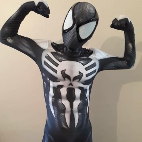 2099 Black Costume Spandex 3D Printed Black 2099 Symbiote Costume For Halloween Cosplay Fullbody Zentai Suit for Adult & kids