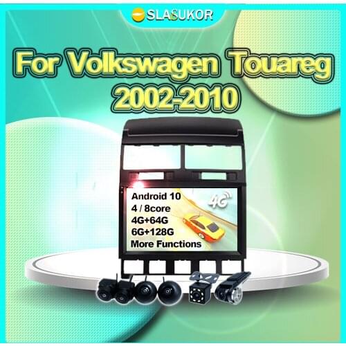 6G+128G For Volkswagen Touareg 2002-2010 Auto Video Car Radio Multimedia Navigation GPS Carplay Player DVD No 2din 2 din Free