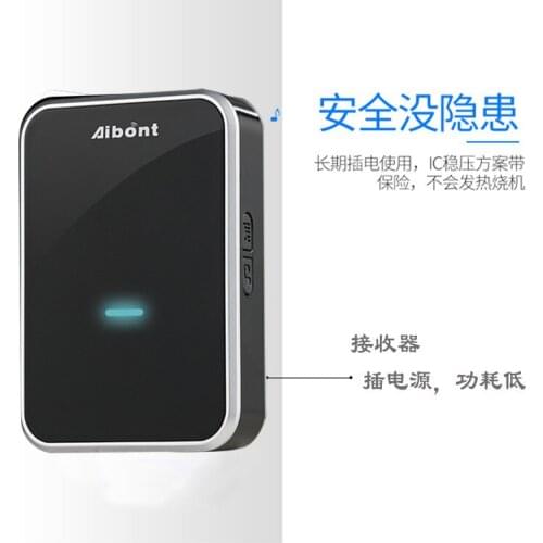 Wireless doorbell one for two smart home electronic doorbell wireless pager US standard European standard factory direct sales