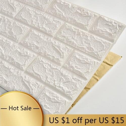 70cmX77cm PE Foam Decorative 3D Sticker Self Adhesive Wallpaper DIY Brick Living Room Kids Safty Bedroom Home Decor Wall Sticker