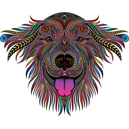 Wooden Puzzles Jigsaw Unique Puzzle Pieces Gift DIY Cute Dog Shape Jigsaws For Adults Children Kids Educational Puzzle Toys