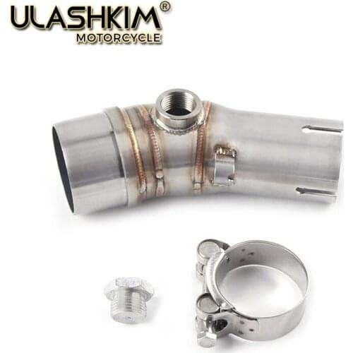 ER 6N 6F Motorcycle Exhaust Muffler Middle Link Pipe Full System Slip On For kawasaki ER6N ER6F NINJA650R 2012-2016 DB KILLER