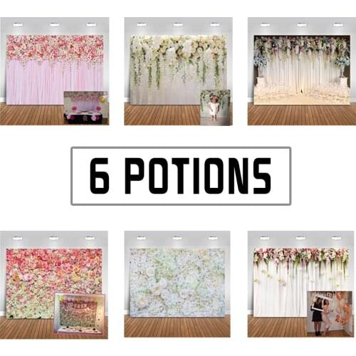 Bridal Shower Backdrop Wedding Custom Background for Photography White Floral Wister Party Decoration Supplies