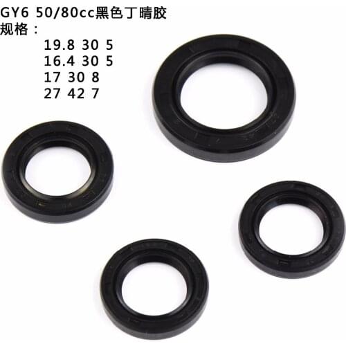 Oil Seal Set GY6 50 60 80cc Crankshaft Rearshaft Belt Shaft Seal Axle Gear Box Spare Parts 139QMB Moped YF-GY650QT
