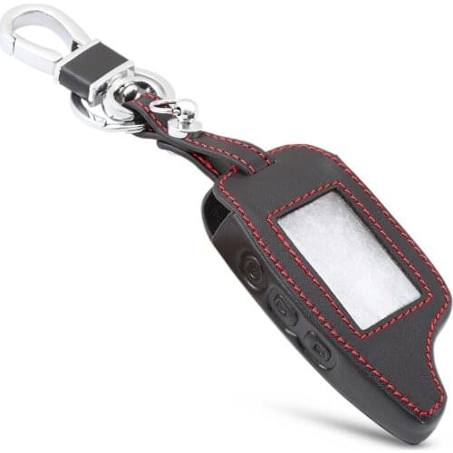DXL3000 Leather Case Keychain for TAMARACK PANDORA LCD D073 DXL 3100/3170/3300 i-mod Alarm System Remote Control Cover